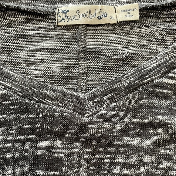 Lightweight NWOT Spoiled faux wrap sweater - Picture 3 of 7